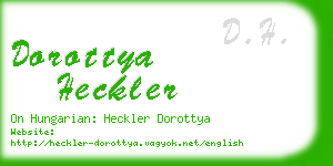 dorottya heckler business card